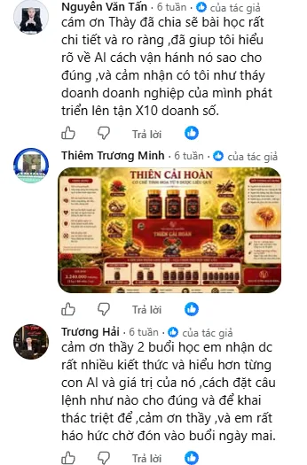 Cảm nhận học viên về khoá Làm Chủ AI Cùng Mr Why