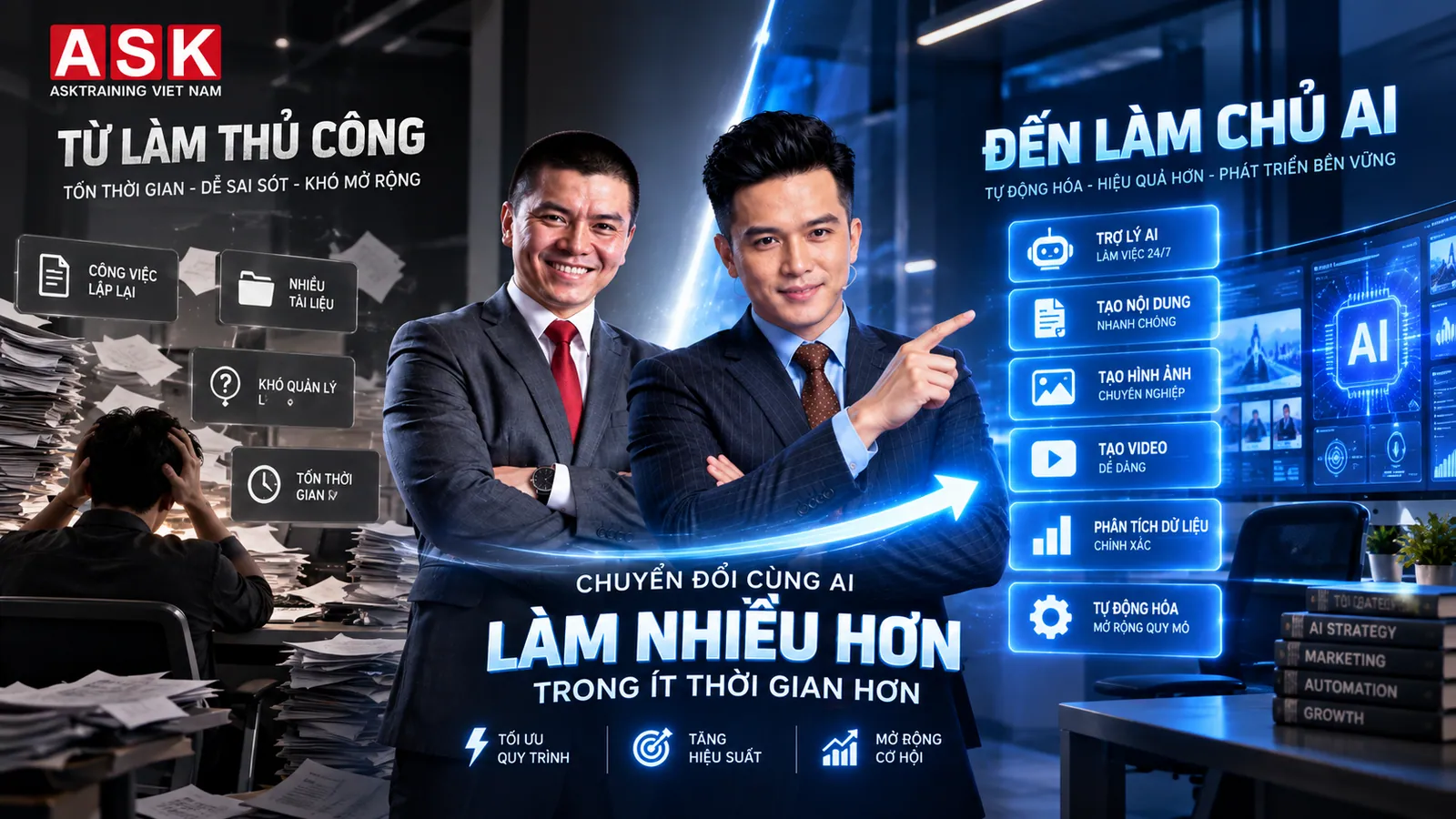 Từ làm thủ công đến làm chủ AI — chuyển đổi cách làm việc cùng AI